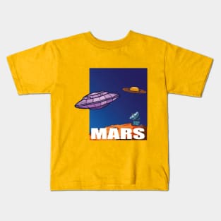 Mars spaceship Kids T-Shirt